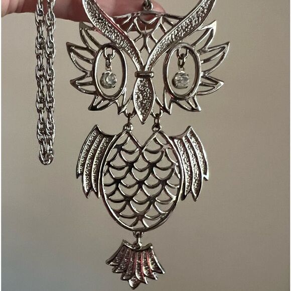 Vintage Owl Intellectual Statement Necklace - Picture 7 of 9
